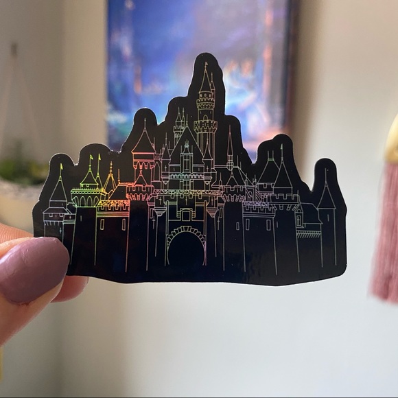 🏰Holographic Sleeping Beauty Castle Sticker - Picture 2 of 4